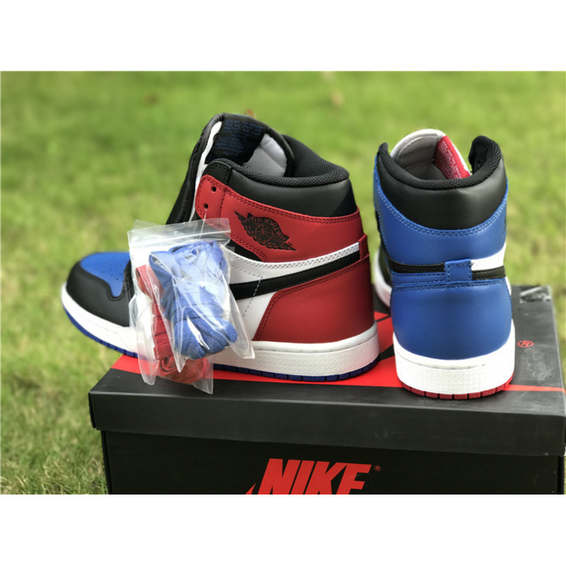 Air Jordan 1 High Sneakers White blue red Men Women