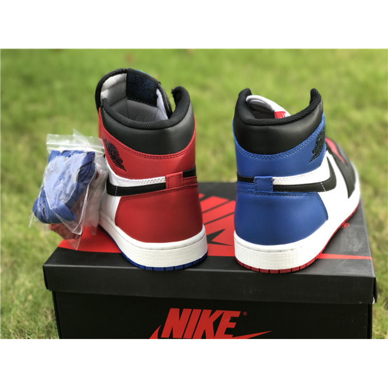 Air Jordan 1 High Sneakers White blue red Men Women