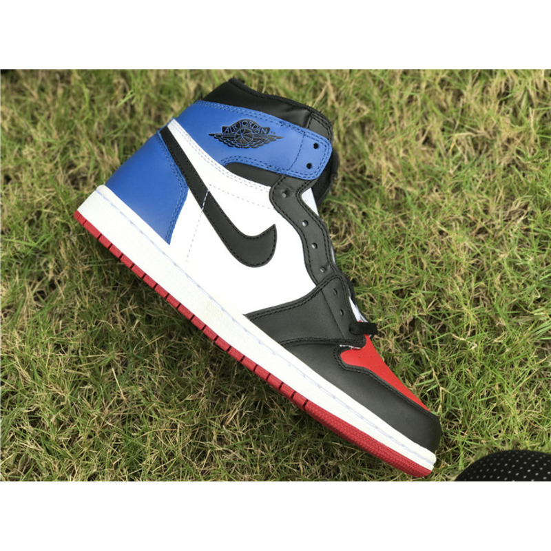 Air Jordan 1 High Sneakers White blue red Men Women