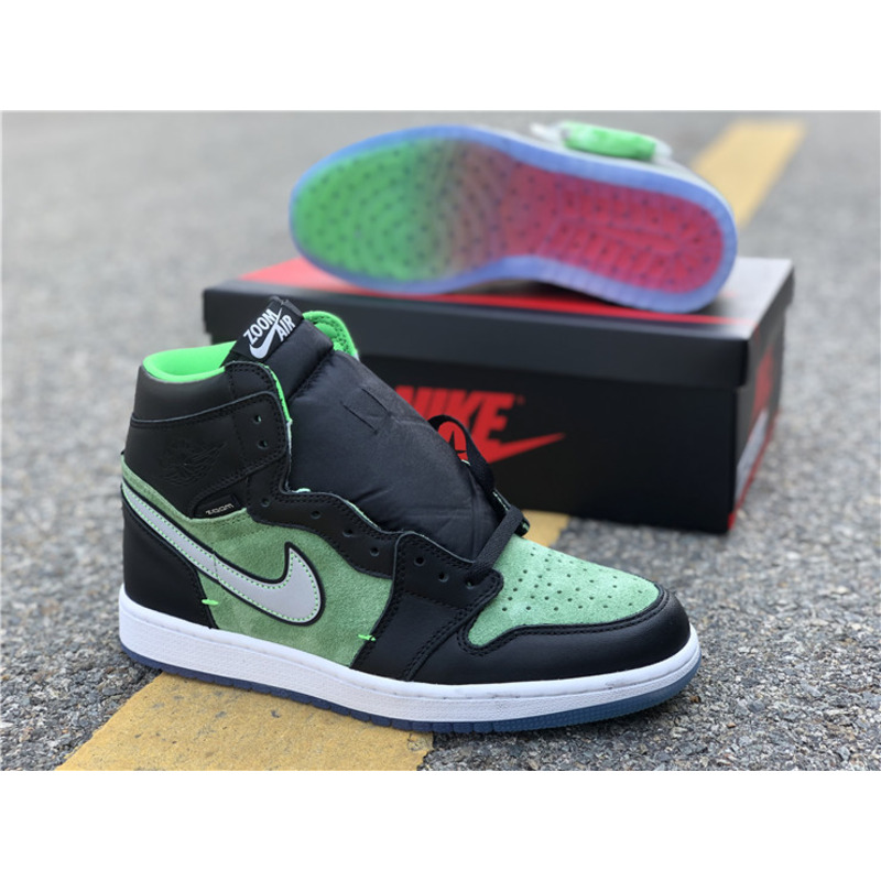 Air Jordan 1 High Zoom"Rage Green"CK6637 002 Sneakers Men