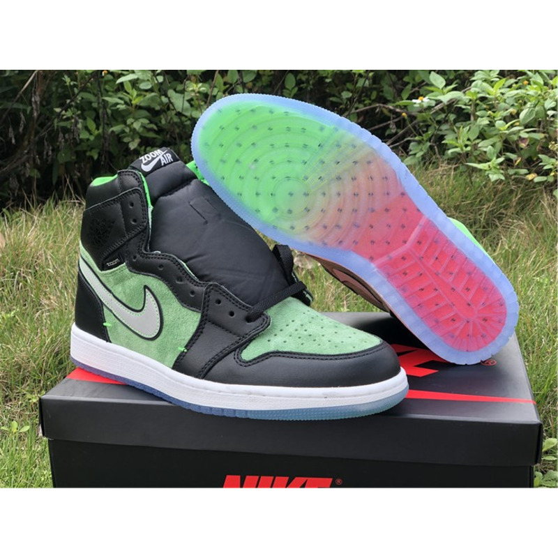 Air Jordan 1 High Zoom"Rage Green"CK6637 002 Sneakers Men