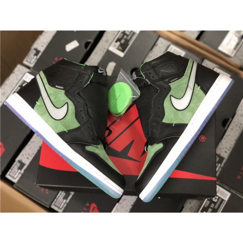 Air Jordan 1 High Zoom"Rage Green"CK6637 002 Sneakers Men