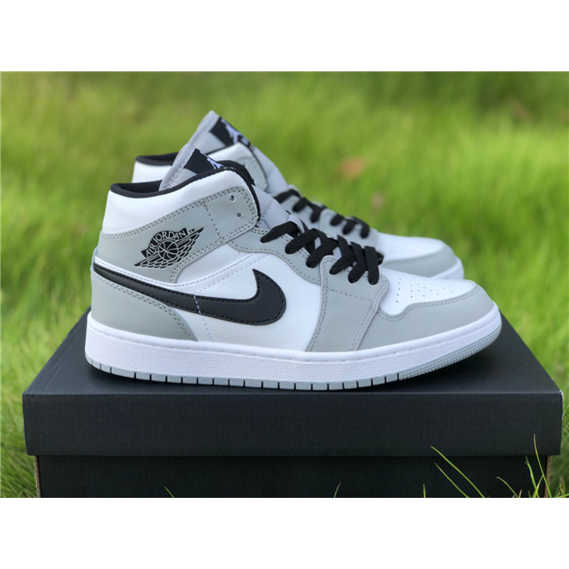 Air Jordan 1 Mid"Light Smoke Grey"554724 092 Sneakers Men Women