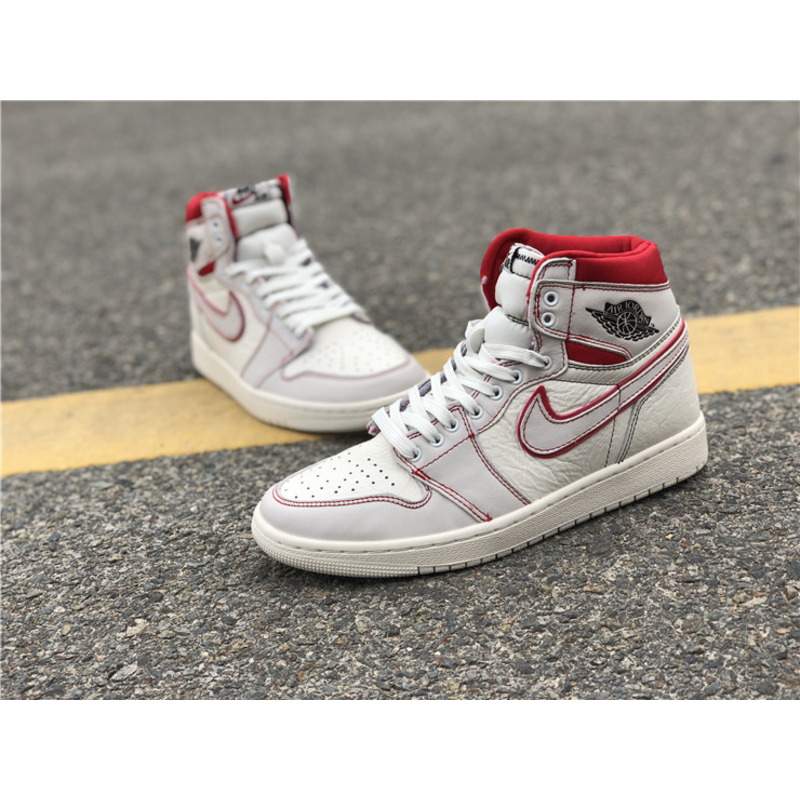 Air Jordan 1 Retro High OG"Sail Red"Sneakers Men Women