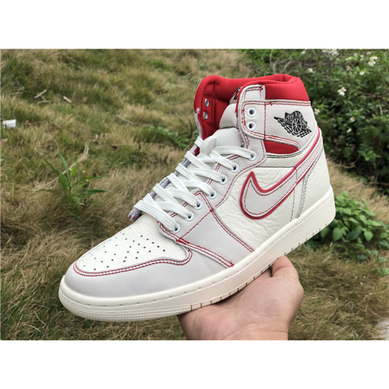 Air Jordan 1 Retro High OG"Sail Red"Sneakers Men Women