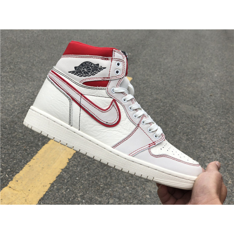 Air Jordan 1 Retro High OG"Sail Red"Sneakers Men Women