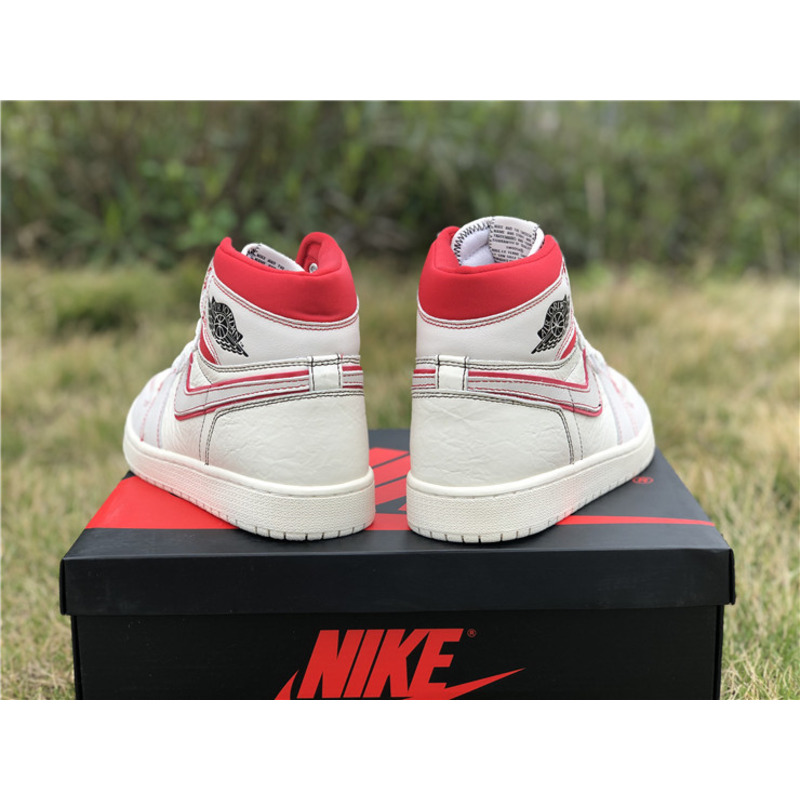 Air Jordan 1 Retro High OG"Sail Red"Sneakers Men Women