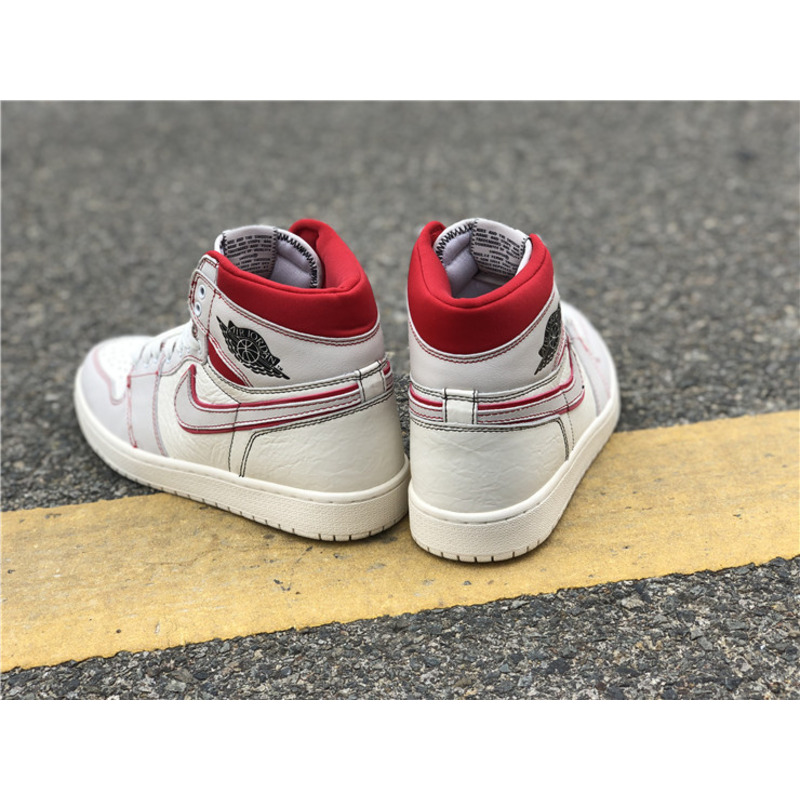 Air Jordan 1 Retro High OG"Sail Red"Sneakers Men Women