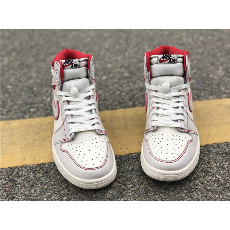 Air Jordan 1 Retro High OG"Sail Red"Sneakers Men Women