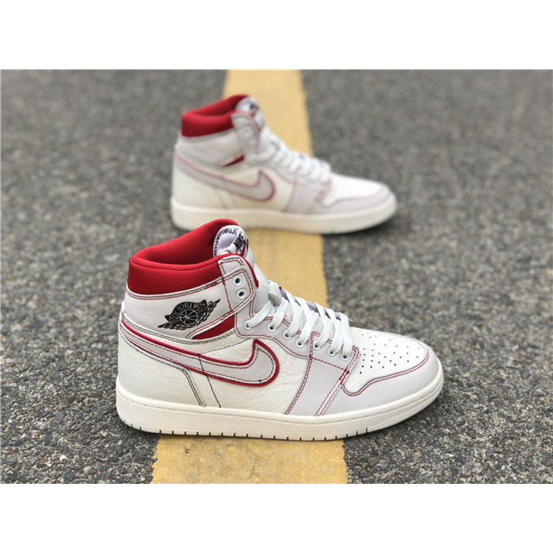 Air Jordan 1 Retro High OG"Sail Red"Sneakers Men Women