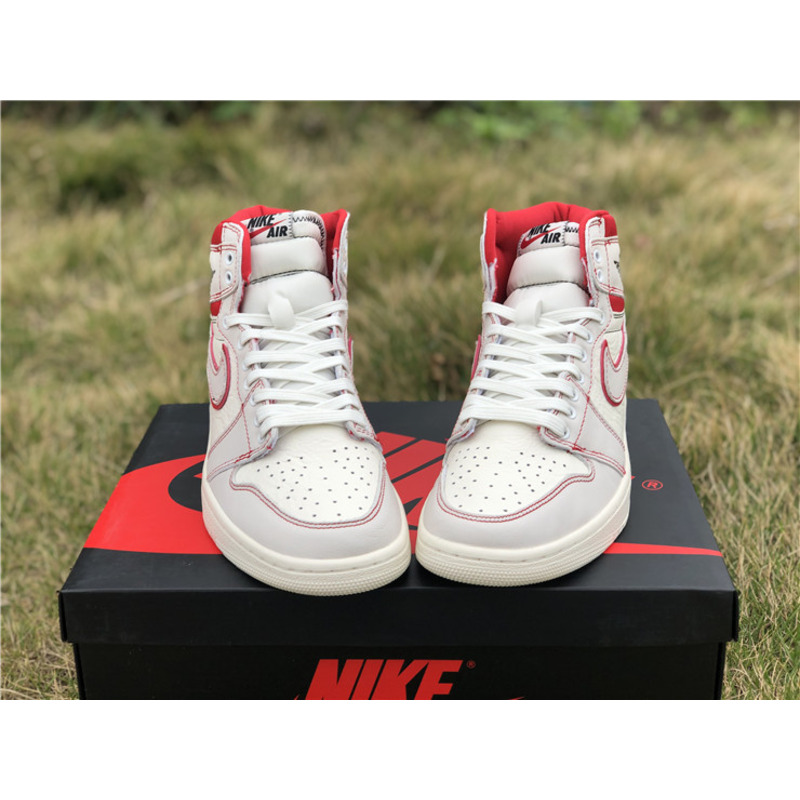 Air Jordan 1 Retro High OG"Sail Red"Sneakers Men Women