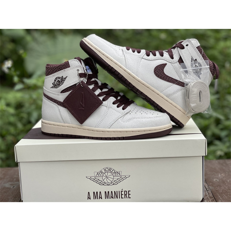 A Ma Maniere x Air Jordan 1 High OG DO7097 100 Sneakers Men Women