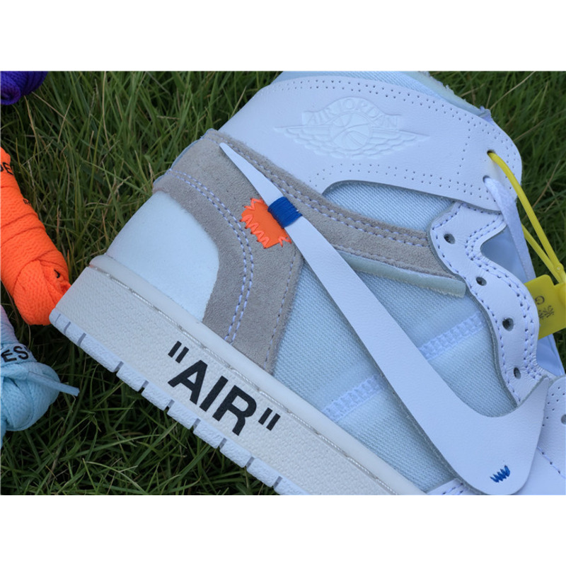 OFF White & NK x Air Jordan 1 GS 1985 Sneakers Men Women