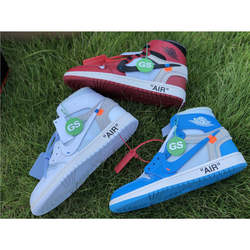 OFF White & NK x Air Jordan 1 GS 1985 Sneakers Men Women