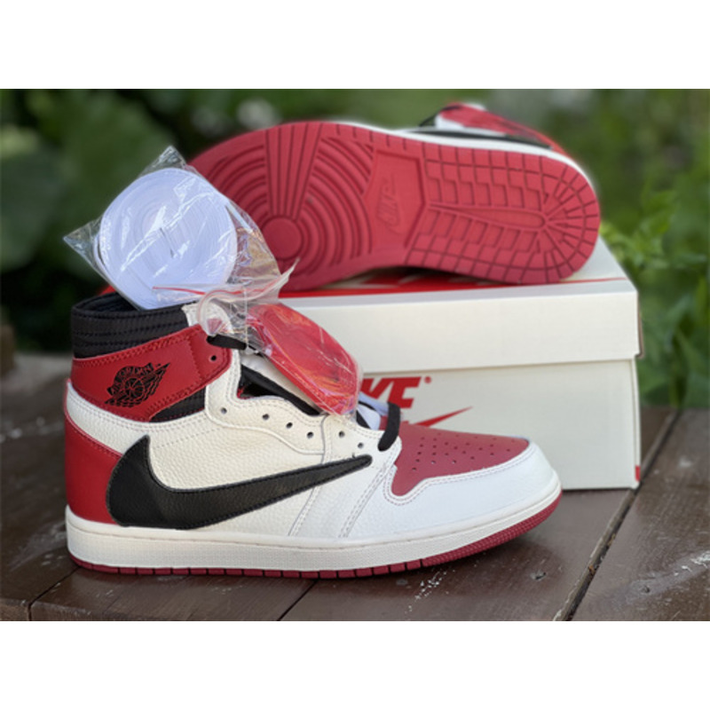 TS x Air Jordan 1 HIGH OG TS SP CQ4278 099 Sneakers Men Women