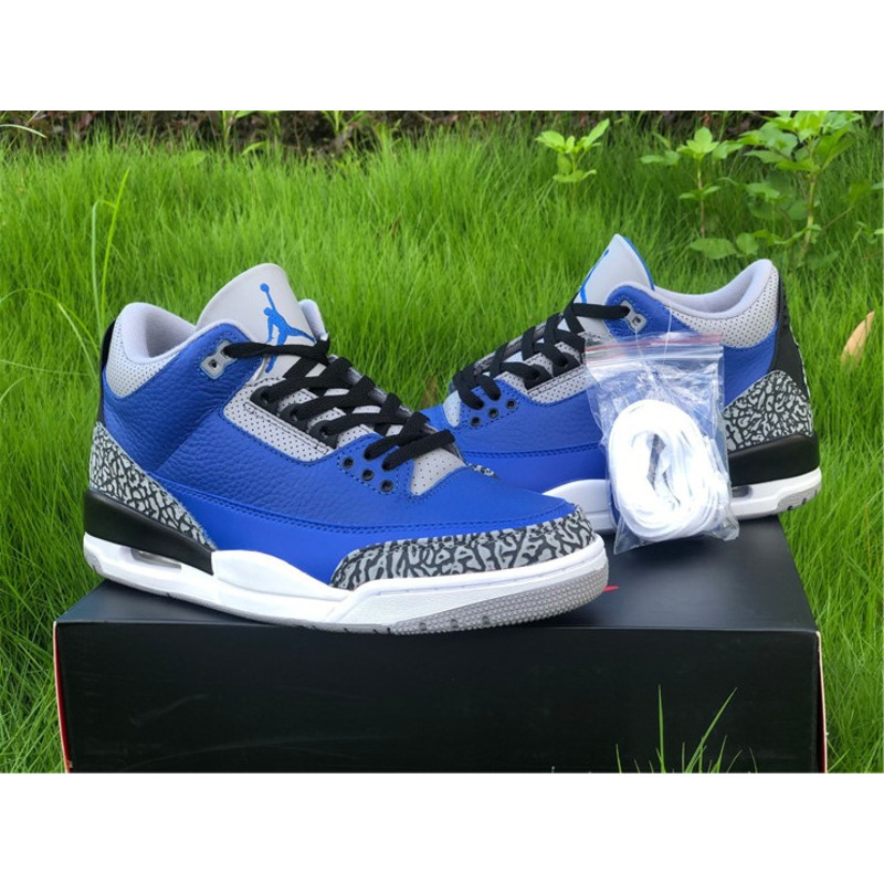 Air Jordan 3 3"Varsity Royal"CT8532 400 Sneakers Men