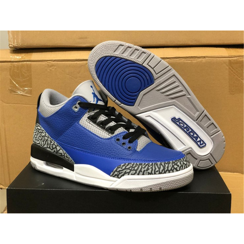 Air Jordan 3 3"Varsity Royal"CT8532 400 Sneakers Men