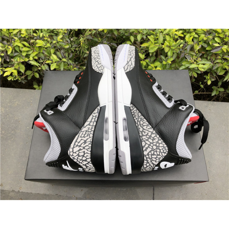 Air Jordan 3 Black gray red Sneakers Men