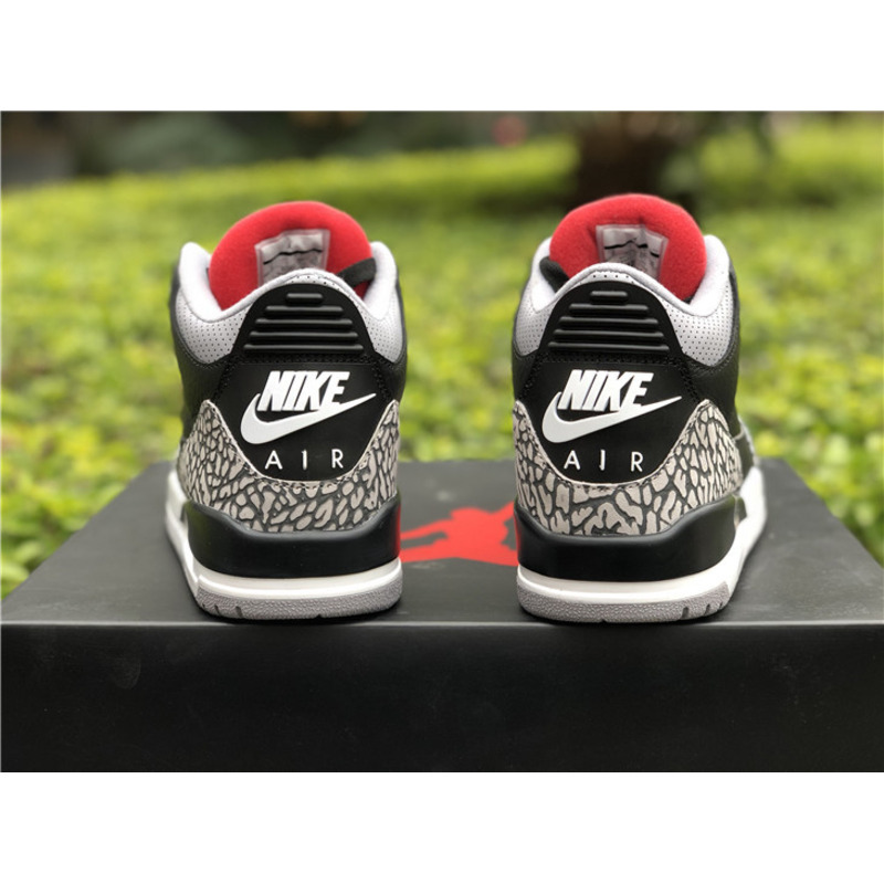 Air Jordan 3 Black gray red Sneakers Men