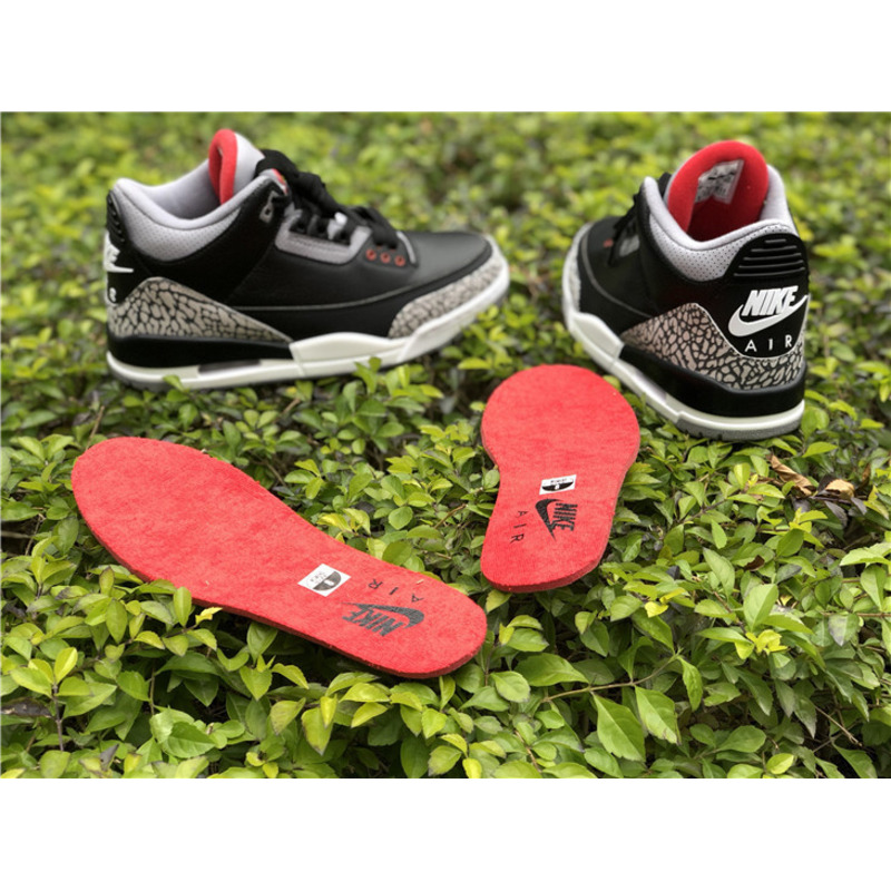 Air Jordan 3 Black gray red Sneakers Men