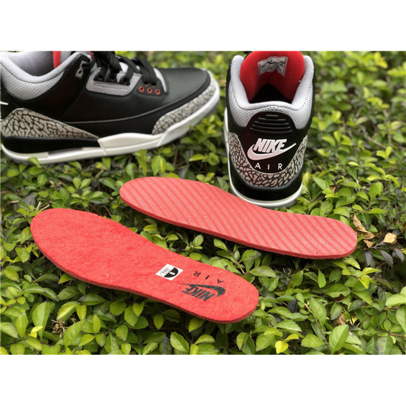 Air Jordan 3 Black gray red Sneakers Men