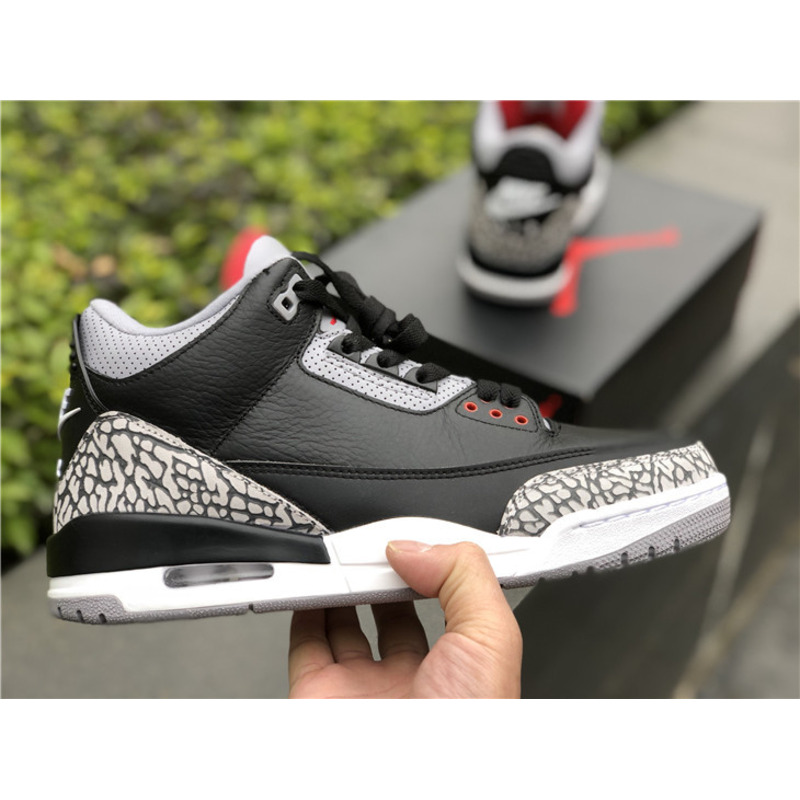 Air Jordan 3 Black gray red Sneakers Men