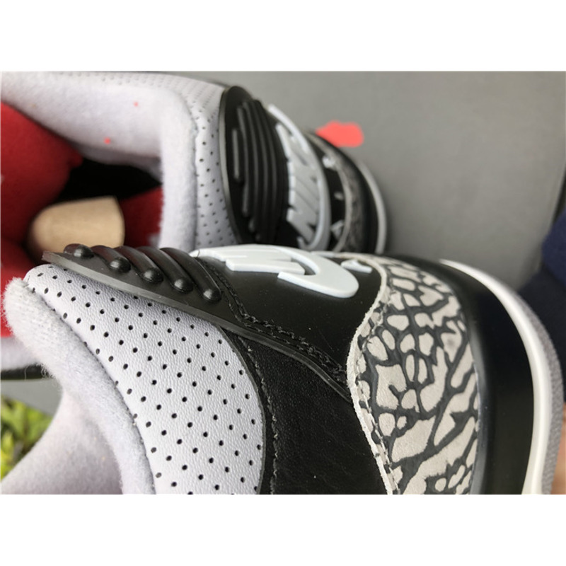 Air Jordan 3 Black gray red Sneakers Men