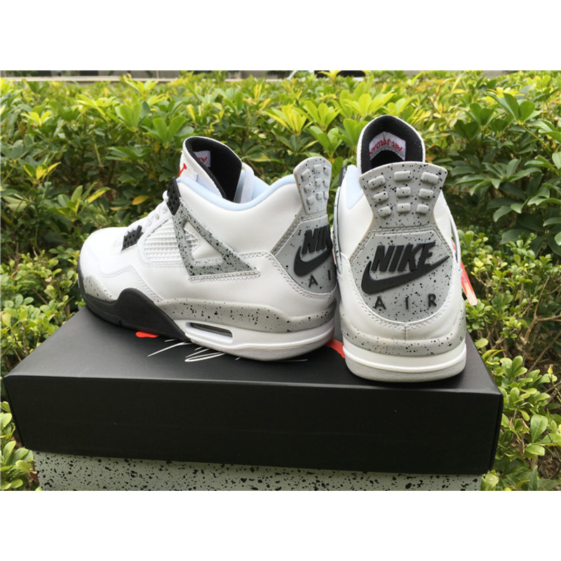 Air Jordan 4"White Cement"Sneakers Men