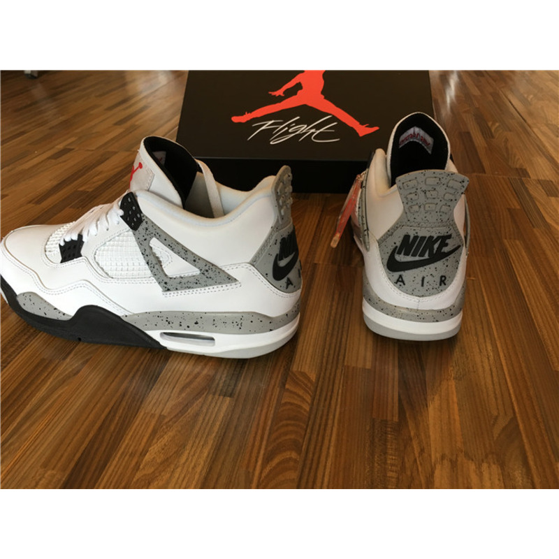 Air Jordan 4"White Cement"Sneakers Men