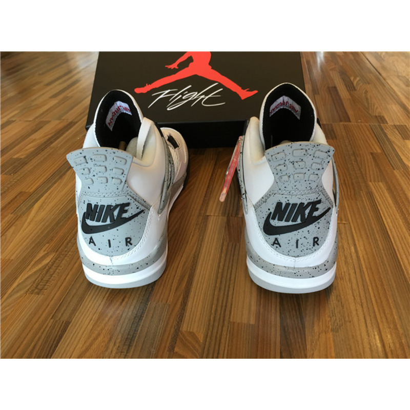 Air Jordan 4"White Cement"Sneakers Men