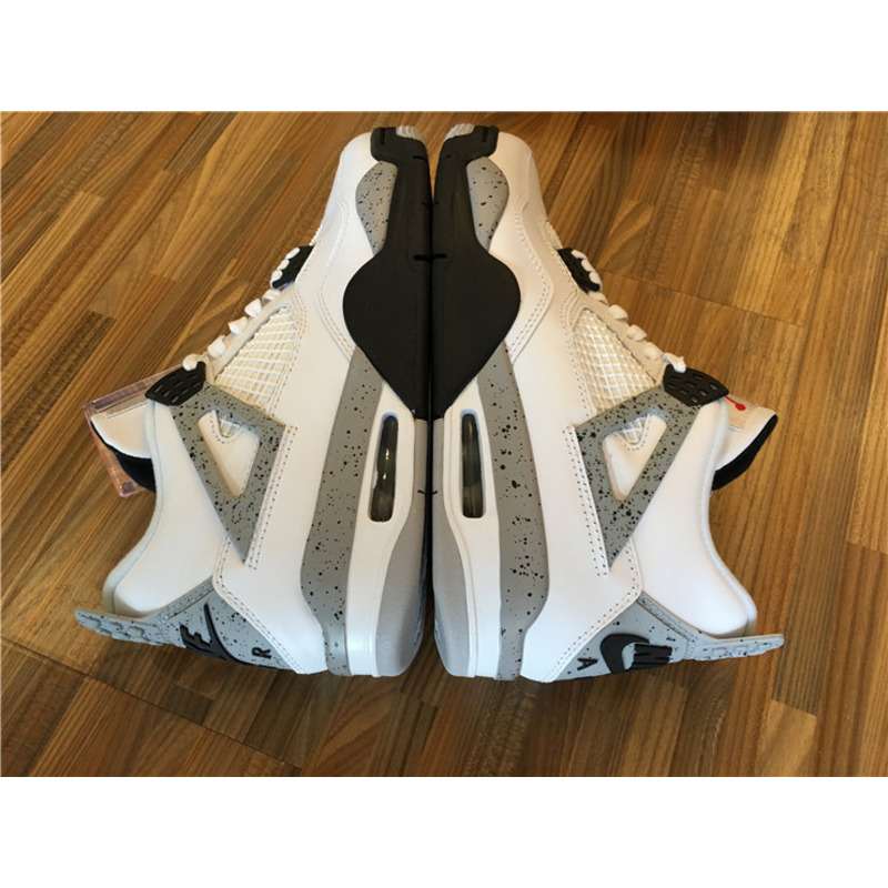 Air Jordan 4"White Cement"Sneakers Men