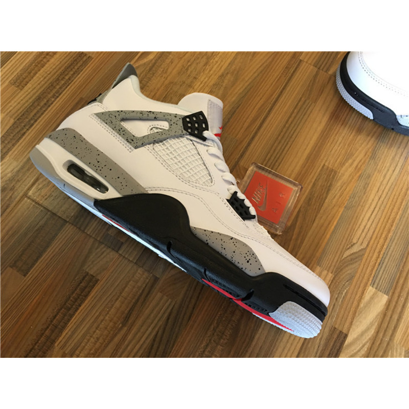 Air Jordan 4"White Cement"Sneakers Men