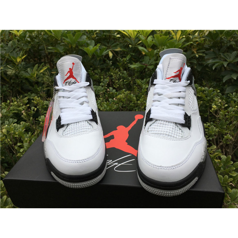 Air Jordan 4"White Cement"Sneakers Men