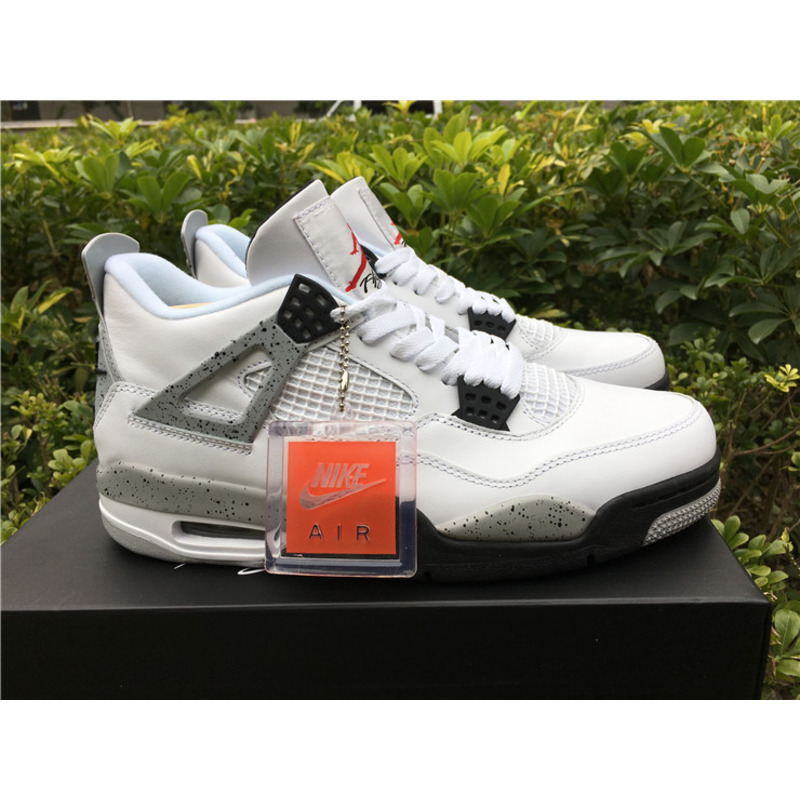 Air Jordan 4"White Cement"Sneakers Men