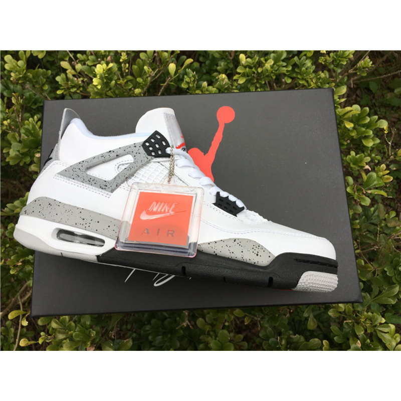 Air Jordan 4"White Cement"Sneakers Men