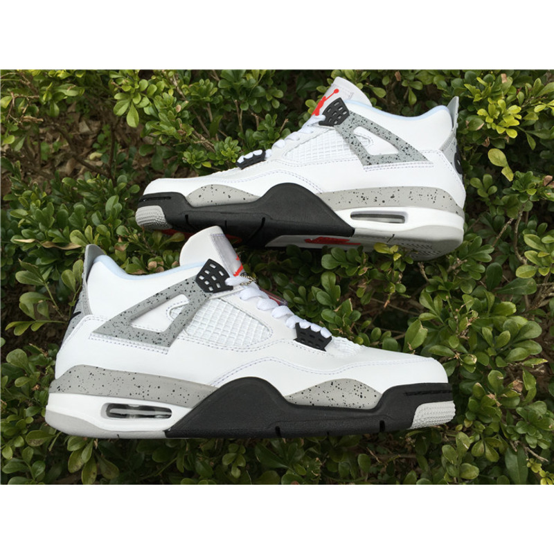 Air Jordan 4"White Cement"Sneakers Men