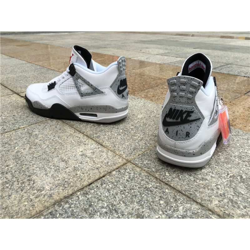 Air Jordan 4"White Cement"Sneakers Men