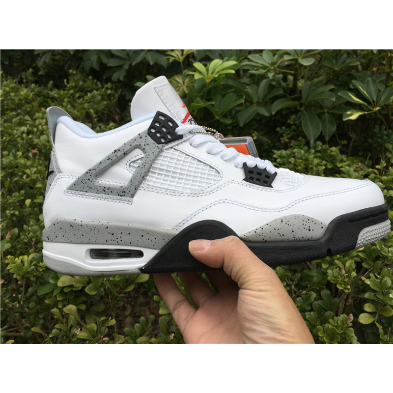 Air Jordan 4"White Cement"Sneakers Men