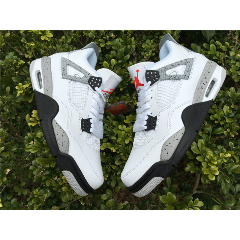 Air Jordan 4"White Cement"Sneakers Men