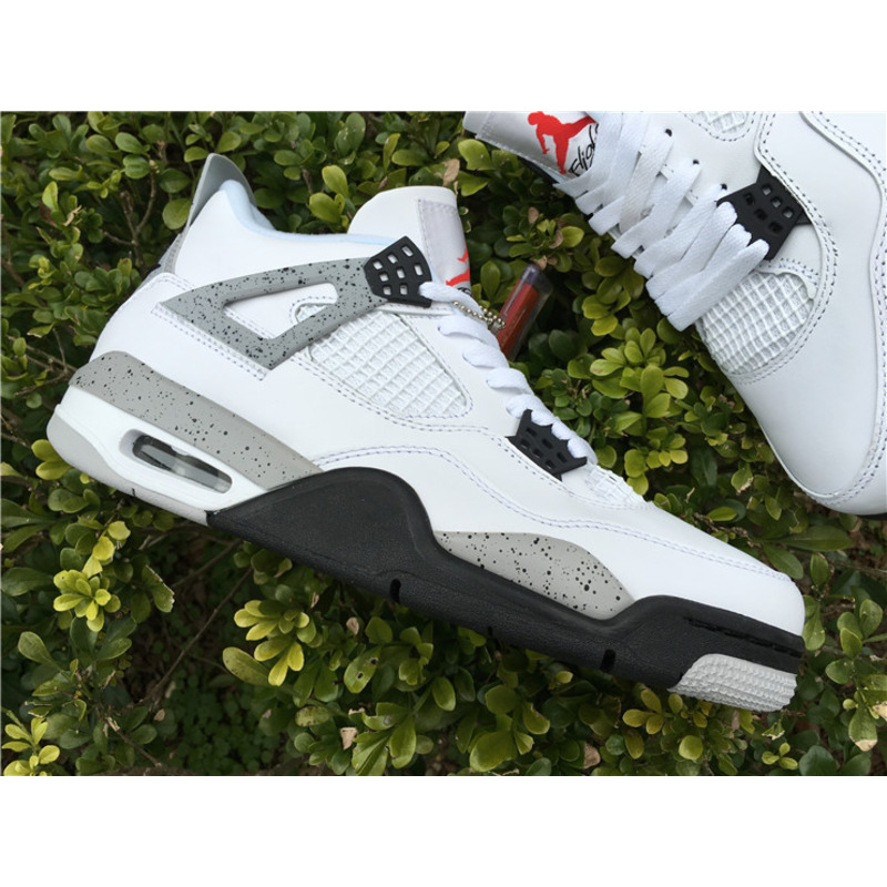 Air Jordan 4"White Cement"Sneakers Men