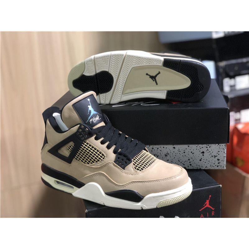 Air Jordan 4 RETRO"Mushroom"AQ9129 200 Sneakers Men Women