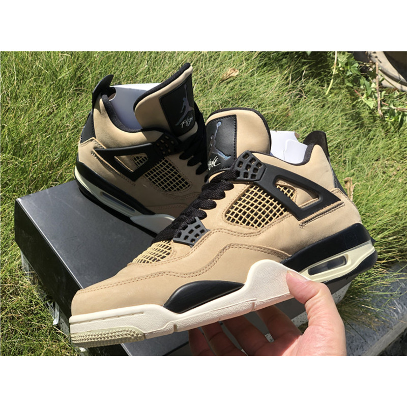 Air Jordan 4 RETRO"Mushroom"AQ9129 200 Sneakers Men Women