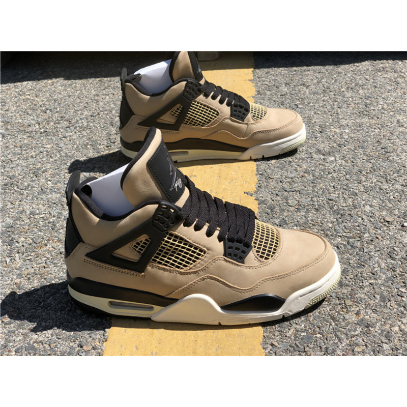 Air Jordan 4 RETRO"Mushroom"AQ9129 200 Sneakers Men Women