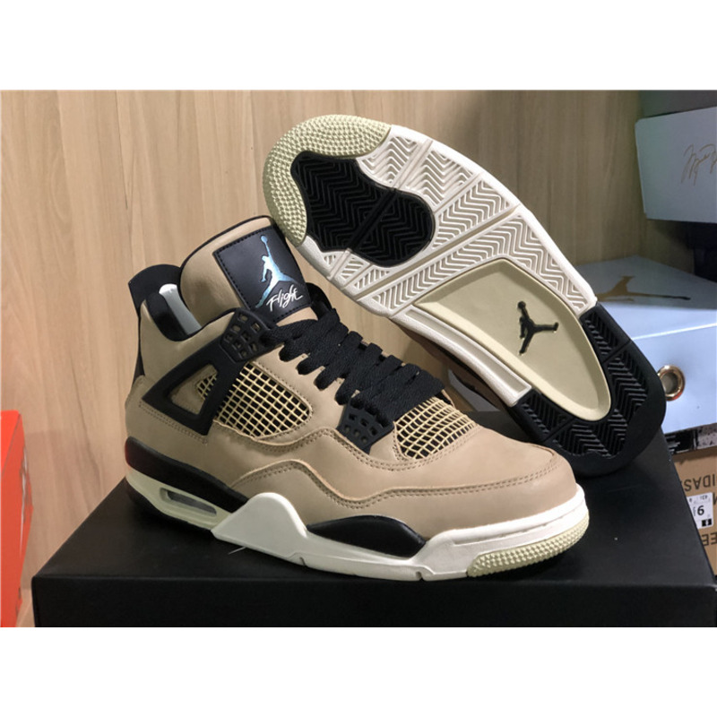 Air Jordan 4 RETRO"Mushroom"AQ9129 200 Sneakers Men Women