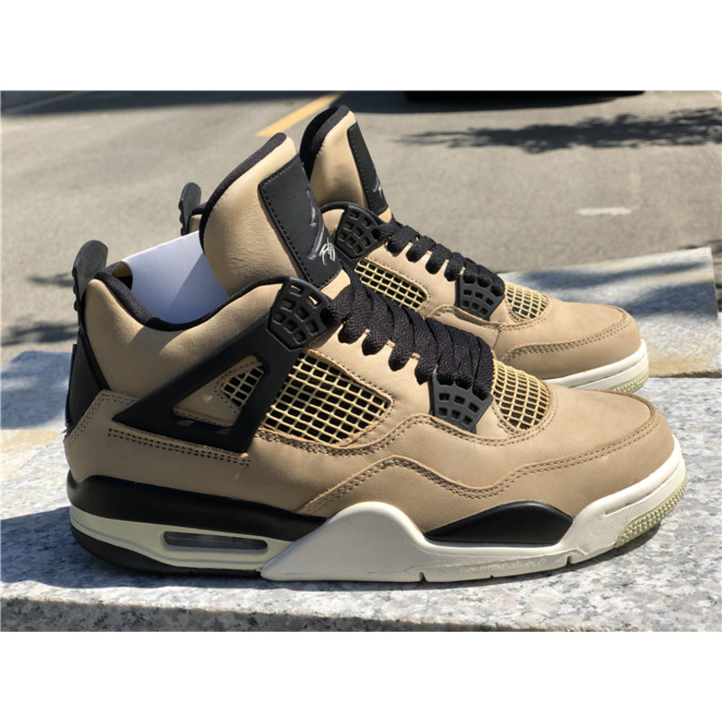 Air Jordan 4 RETRO"Mushroom"AQ9129 200 Sneakers Men Women