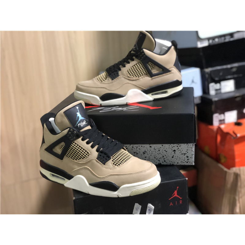 Air Jordan 4 RETRO"Mushroom"AQ9129 200 Sneakers Men Women