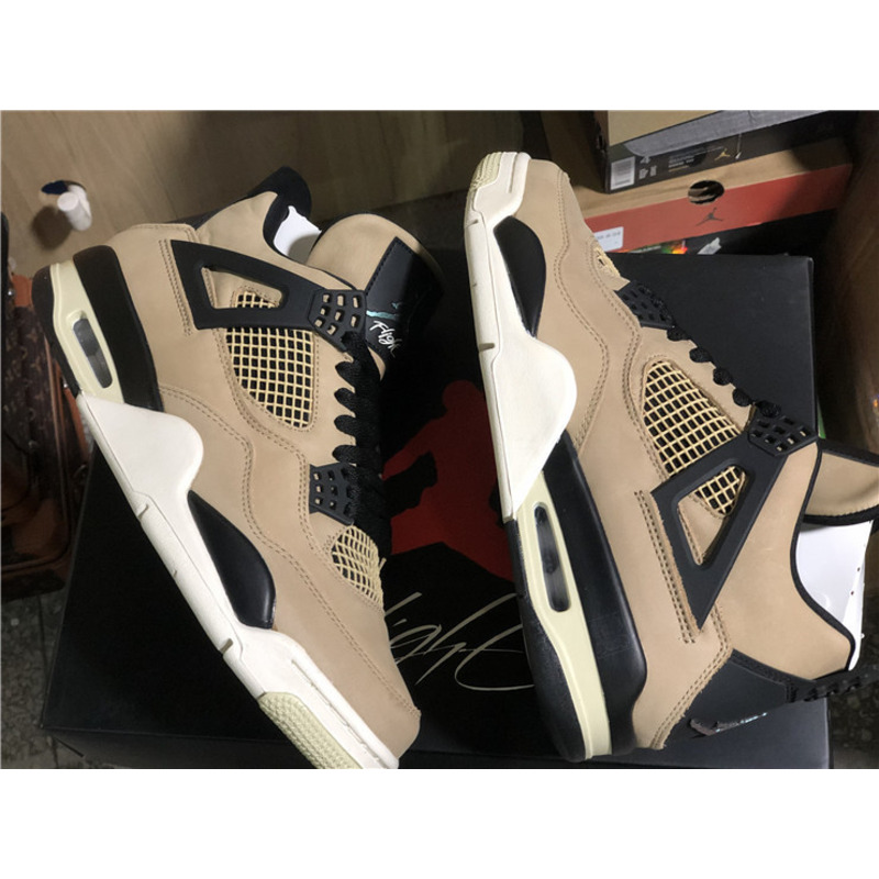 Air Jordan 4 RETRO"Mushroom"AQ9129 200 Sneakers Men Women