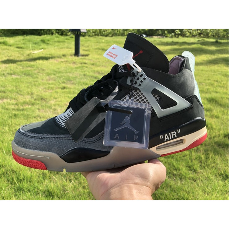 OFF White x Air Jordan 4 RETRO SP CV9388 001 Sneakers Men