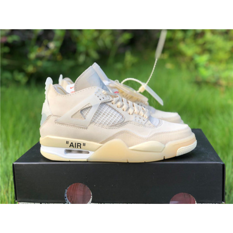 OFF White x Air Jordan 4 RETRO SP CV9388 100 Sneakers Men Women