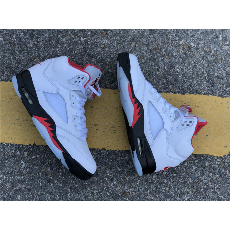 Air Jordan 5"Fire Red" DA1911 102 Sneakers Men